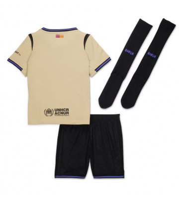 Barcelona Udebanetrøje Børn 2025-26 Kortærmet (+ Korte bukser)